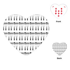 Kitchen Background Spatula Playing Cards (Heart)