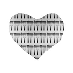 Kitchen Background Spatula Standard 16  Premium Heart Shape Cushions