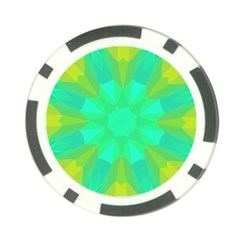 Kaleidoscope Background Poker Chip Card Guard