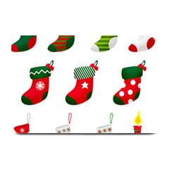Christmas Stocking Candle Plate Mats by Mariart