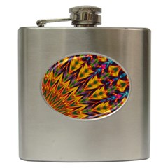 Background Abstract Texture Chevron Hip Flask (6 Oz) by Mariart