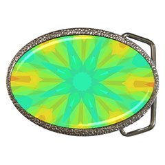 Kaleidoscope Background Green Belt Buckles by Mariart