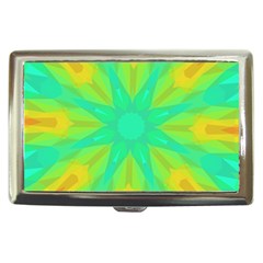 Kaleidoscope Background Green Cigarette Money Case