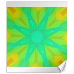 Kaleidoscope Background Green Canvas 20  X 24  by Mariart