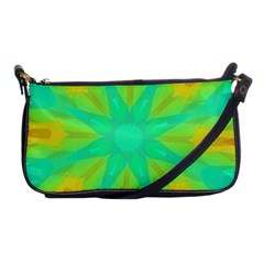 Kaleidoscope Background Green Shoulder Clutch Bag by Mariart