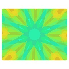 Kaleidoscope Background Green Double Sided Flano Blanket (medium)  by Mariart