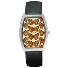 Butterflies Insects Barrel Style Metal Watch