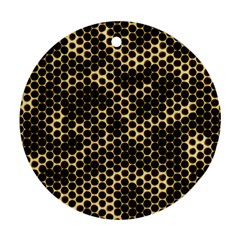 Honeycomb Beehive Nature Ornament (round)