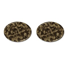 Honeycomb Beehive Nature Cufflinks (oval) by Mariart