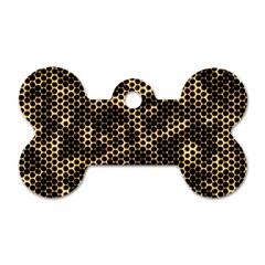 Honeycomb Beehive Nature Dog Tag Bone (two Sides) by Mariart