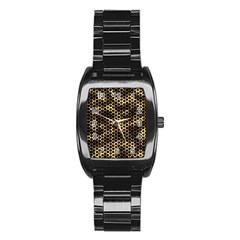 Honeycomb Beehive Nature Stainless Steel Barrel Watch by Mariart