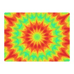 Kaleidoscope Background Mandala Red Green Double Sided Flano Blanket (mini)  by Mariart