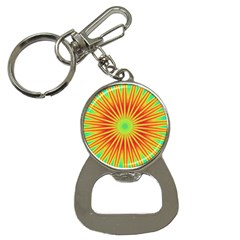 Kaleidoscope Background Mandala Red,green Sun Bottle Opener Key Chains