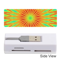 Kaleidoscope Background Mandala Red,green Sun Memory Card Reader (stick)