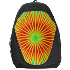 Kaleidoscope Background Mandala Red,green Sun Backpack Bag