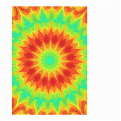 Kaleidoscope Background Red Yellow Small Garden Flag (two Sides)
