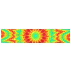 Kaleidoscope Background Red Yellow Small Flano Scarf by Mariart