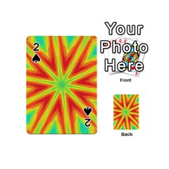 Kaleidoscope Background Star Playing Cards 54 (mini) by Mariart