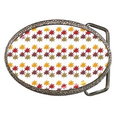 Autumn Leaves Belt Buckles by Mariart