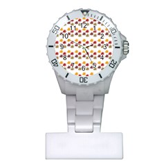 Autumn Leaves Plastic Nurses Watch by Mariart