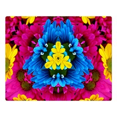 Flowers Kaleidoscope Mandala Double Sided Flano Blanket (large)  by Mariart