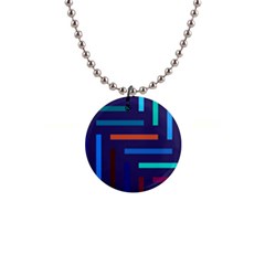 Line Background Abstract 1  Button Necklace