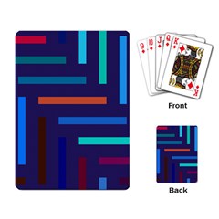 Line Background Abstract Playing Cards Single Design