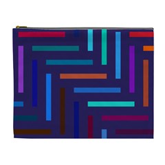 Line Background Abstract Cosmetic Bag (xl) by Mariart