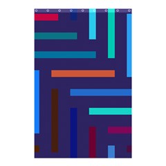 Line Background Abstract Shower Curtain 48  X 72  (small) 