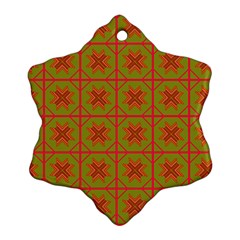 Western Pattern Backdrop Ornament (snowflake)