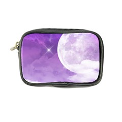 Purple Sky Star Moon Clouds Coin Purse