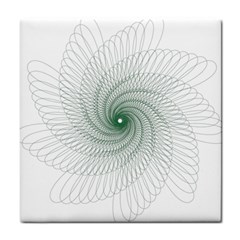 Spirograph Pattern Tile Coasters