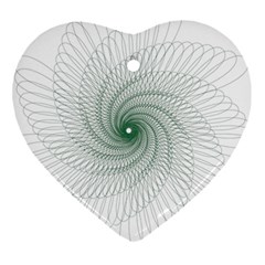 Spirograph Pattern Ornament (Heart)