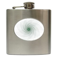 Spirograph Pattern Hip Flask (6 oz)