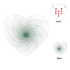 Spirograph Pattern Playing Cards (Heart)