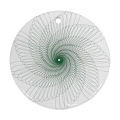 Spirograph Pattern Round Ornament (Two Sides)