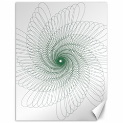 Spirograph Pattern Canvas 12  x 16 