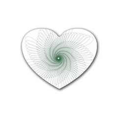 Spirograph Pattern Heart Coaster (4 pack) 