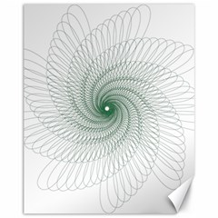 Spirograph Pattern Canvas 11  x 14 