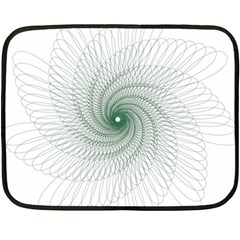 Spirograph Pattern Double Sided Fleece Blanket (Mini) 