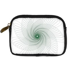 Spirograph Pattern Digital Camera Leather Case