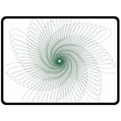 Spirograph Pattern Fleece Blanket (Large) 