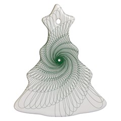 Spirograph Pattern Christmas Tree Ornament (Two Sides)