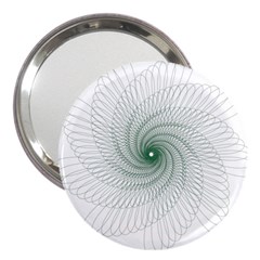 Spirograph Pattern 3  Handbag Mirrors