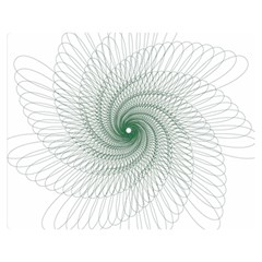 Spirograph Pattern Double Sided Flano Blanket (Medium) 