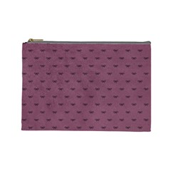 Plum Bow Design Cosmetic Bag (large) by WensdaiAmbrose