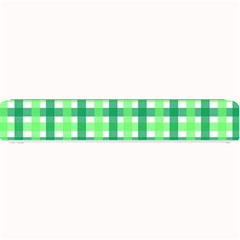 Sweet Pea Green Gingham Small Bar Mats by WensdaiAmbrose