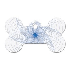 Spirograph Pattern Geometric Dog Tag Bone (two Sides)