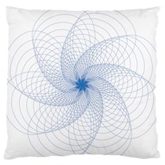 Spirograph Pattern Geometric Large Flano Cushion Case (two Sides)