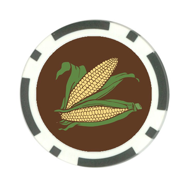 Sweet Corn Maize Vegetable Poker Chip Card Guard (10 pack)
